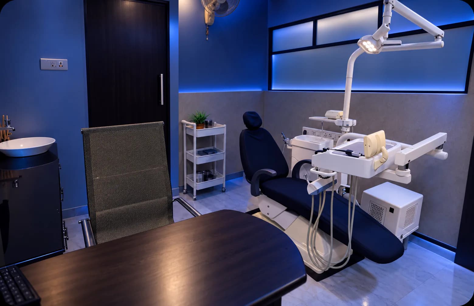 Modern treatment room at The Swish Dentistry